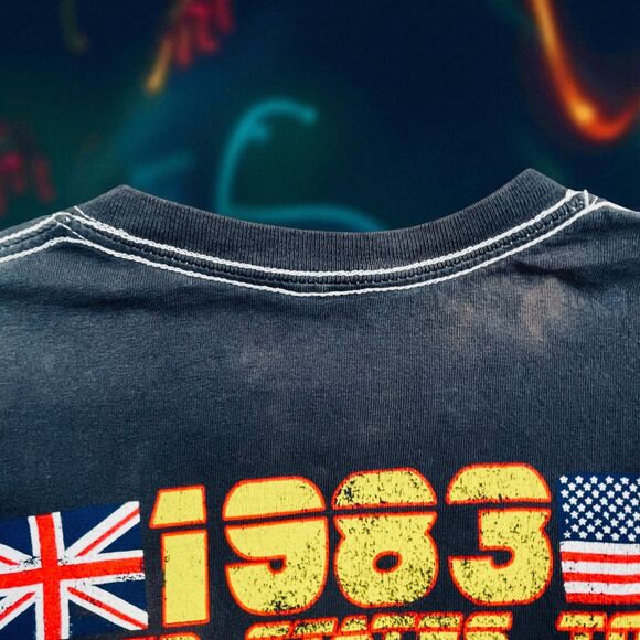 83' Def Leppard Pyromania United States Tour Tee Shirt Adult Small Black Reprint - Picture 8 of 10